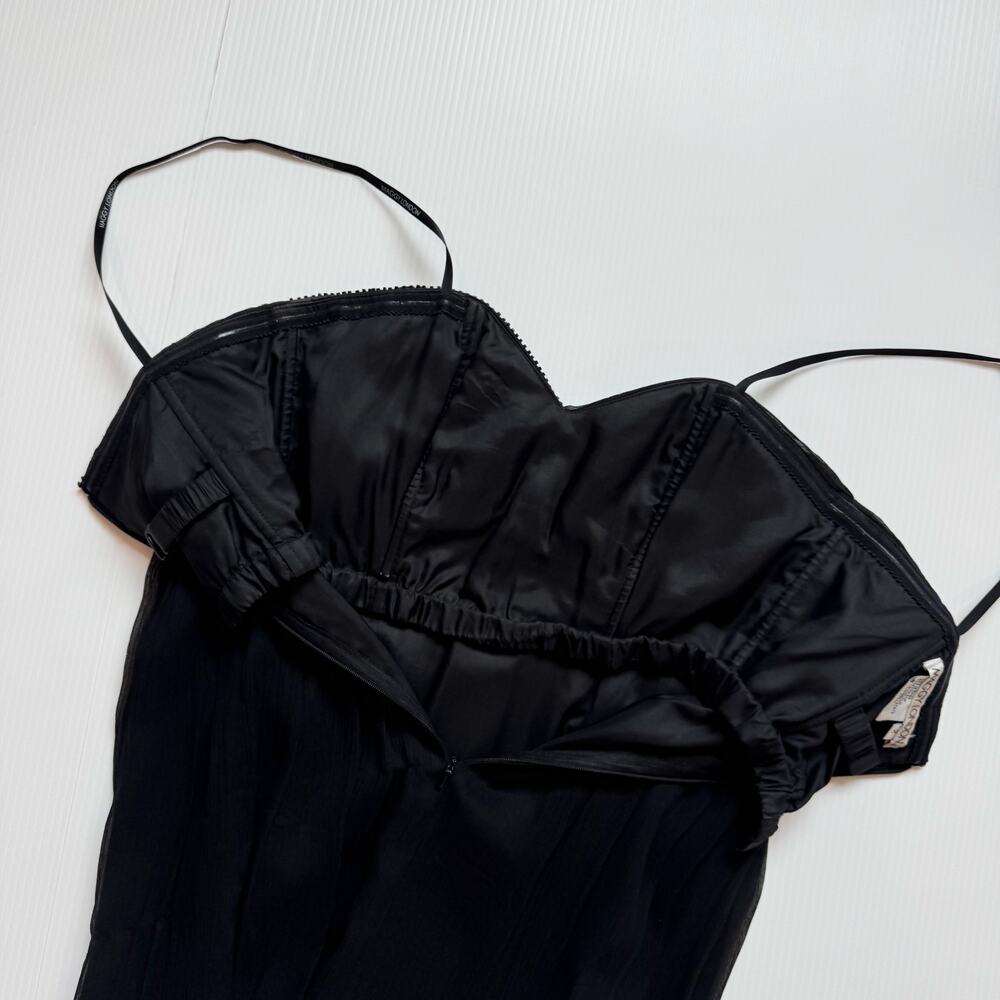 Maggy London Black Silk Strapless Beaded Dress Women’s 2 Evening Occasion Event - Picture 16 of 16